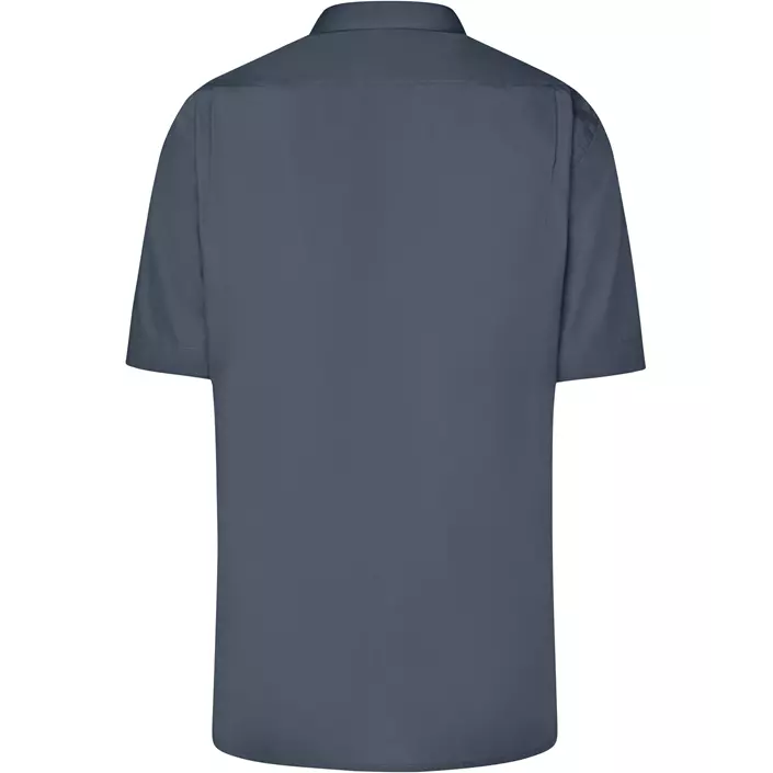 James & Nicholson modern fit kurzärmeliges Hemd, Karbon Grau, large image number 1