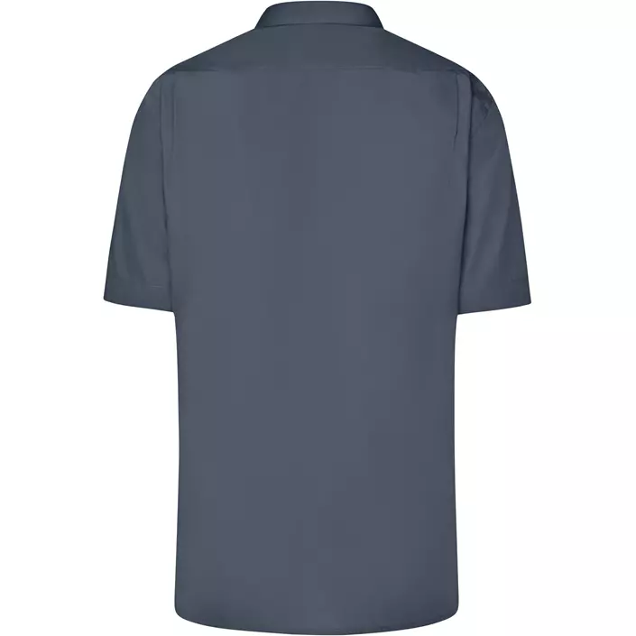 James & Nicholson modern fit short-sleeved shirt, Carbon Grey, large image number 1