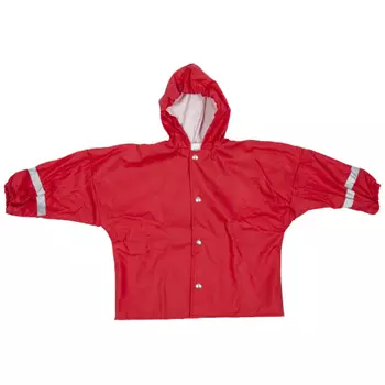 Elka Elements PU kids rain jacket, Red