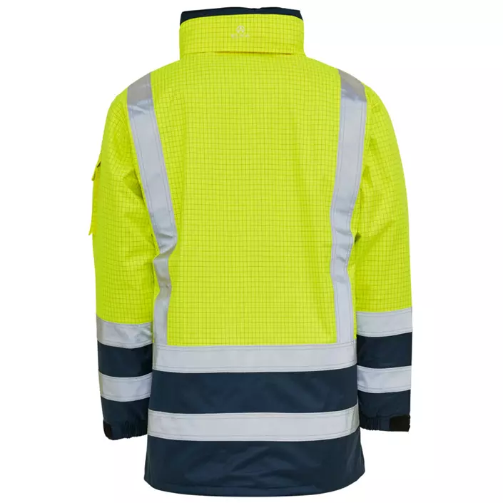 Elka Securetech Multinorm jakke, Hi-Vis gul/marineblå, large image number 1
