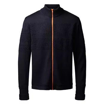 Clipper Saltum knitted zip-cardigan, Captain Navy Mix