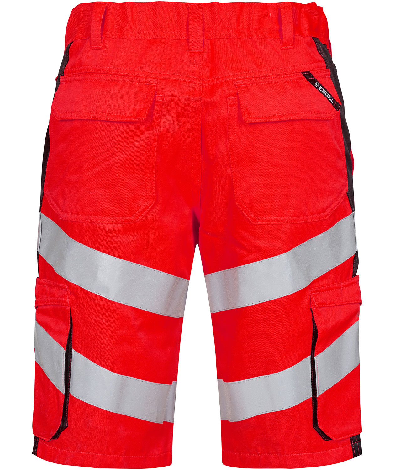 Engel Safety Light work shorts, Hi-vis Red/Black, large image number 1
