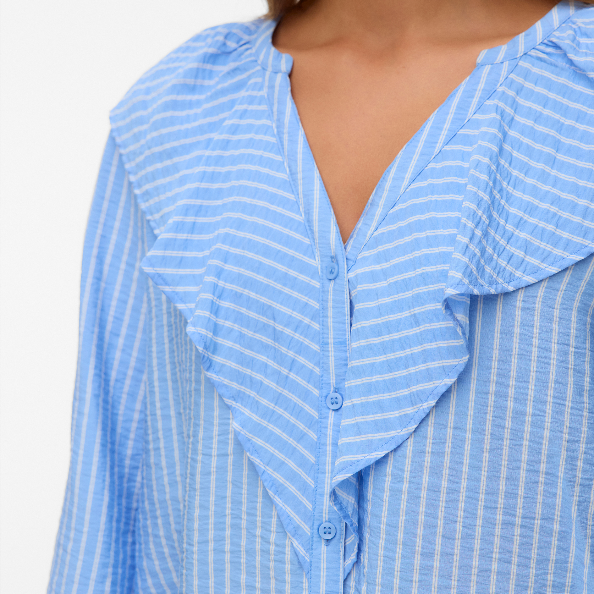 Vero Mode VMKAJA dameskjorte, Vista Blue Sandra, large image number 3