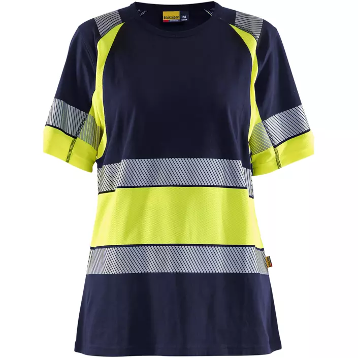 Blåkläder T-shirt dam, Marin/Hi-Vis gul, large image number 0