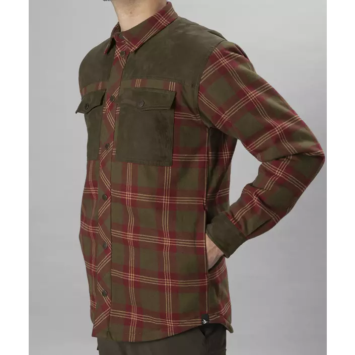 Seeland Vancouver Flanell Overshirt, Red Check, large image number 3