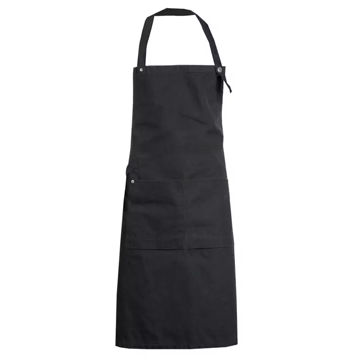 Nybo Workwear New Nordic bib apron with pockets, Black, Black, large image number 0