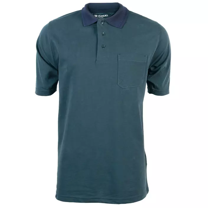 Kramp Original polo shirt, Green/Marine, large image number 0