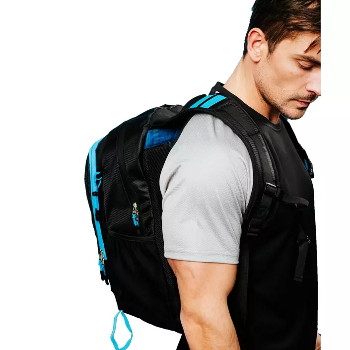 YOU Telemark backpack, Black/Turquoise, Black/Turquoise, large image number 2