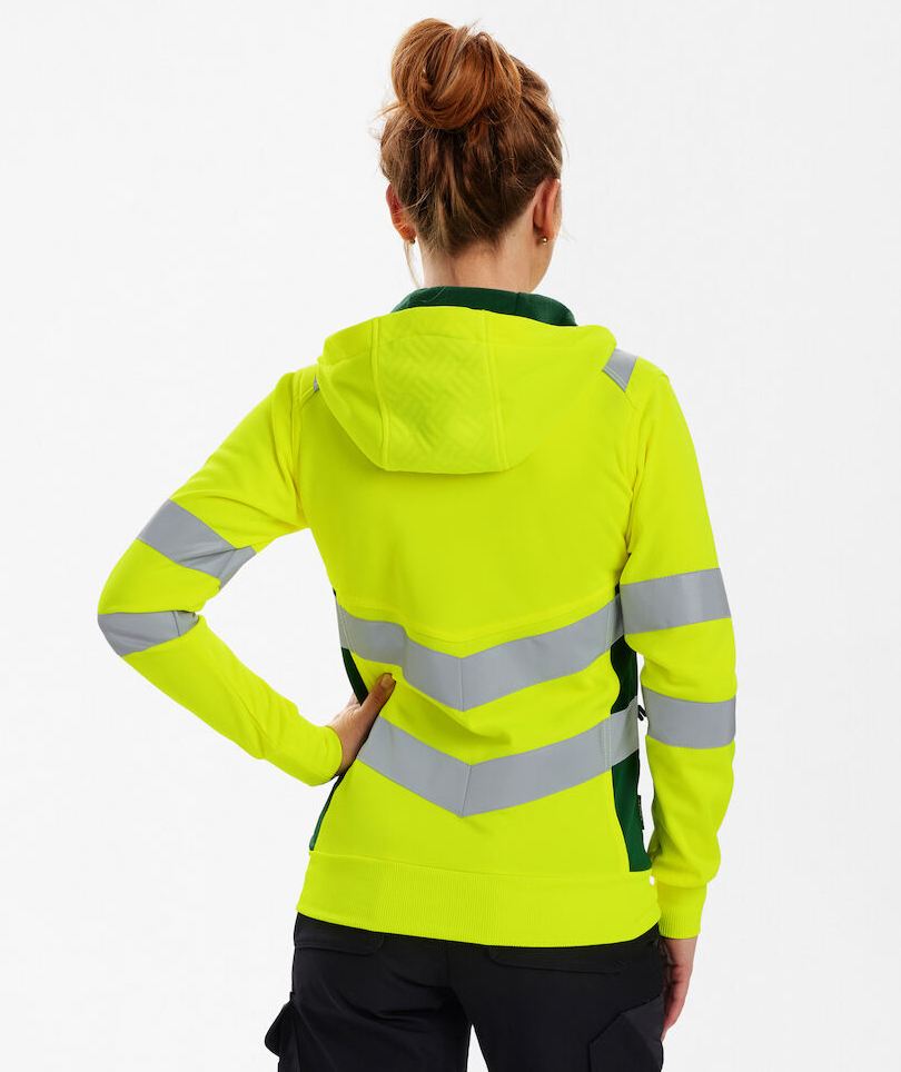 Engel Safety women's hoodie, Hi-vis yellow/Green, large image number 3