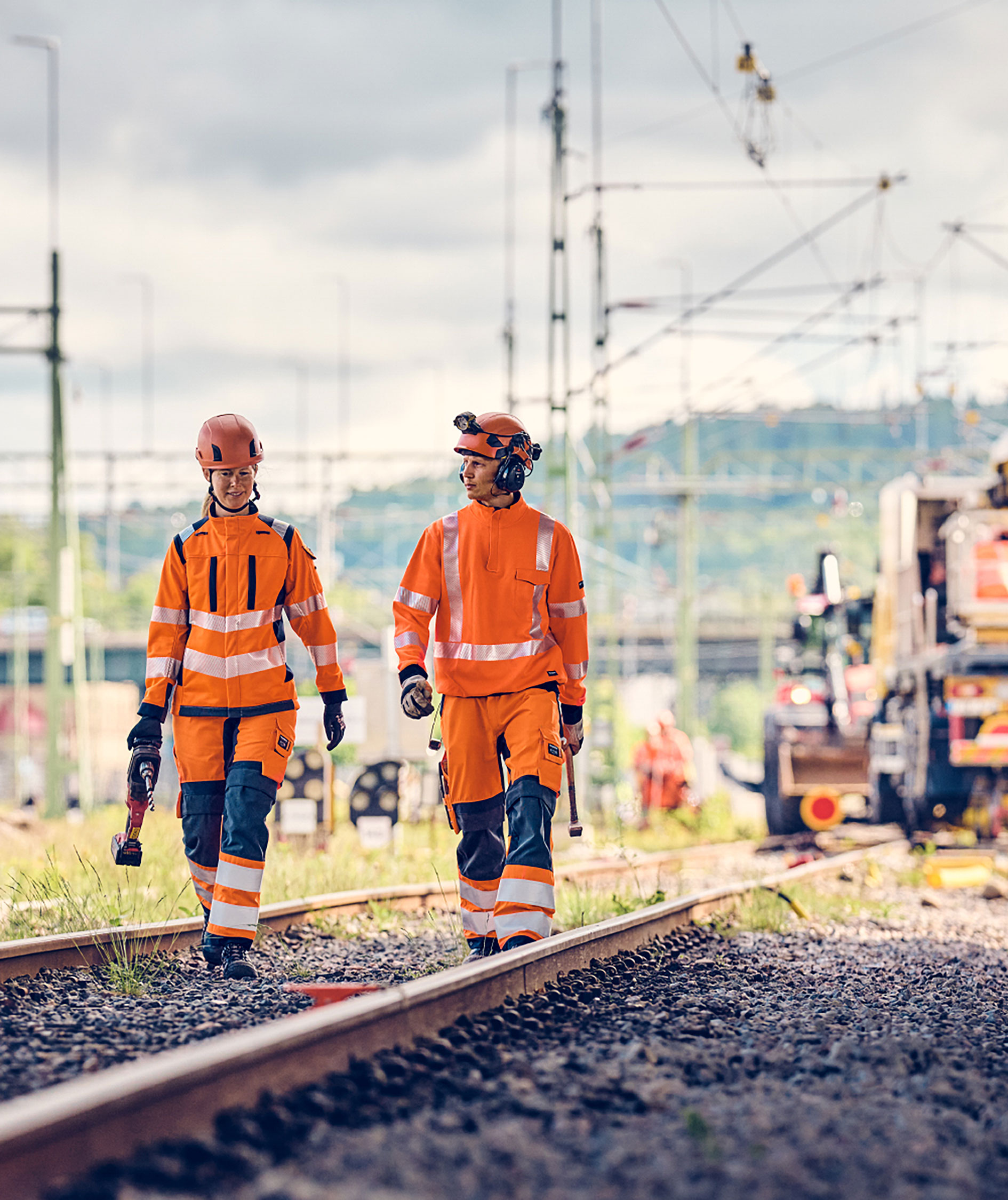 Tranemo FR half zip sweatshirt, Hi-vis Orange, large image number 1