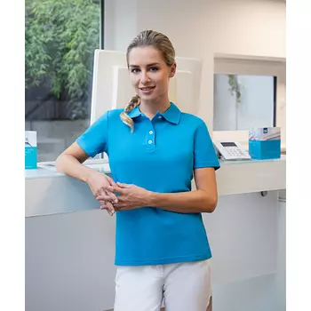 Karlowsky Modern-Flair women's polo shirt, Pacific blue