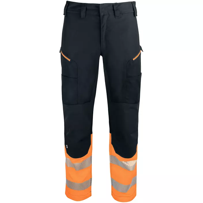 ProJob service trousers 6528, Black/Hi-vis Orange, large image number 0