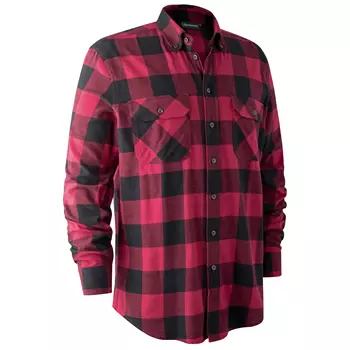 Deerhunter Marvin flannel lumberjack shirt, Red Checked