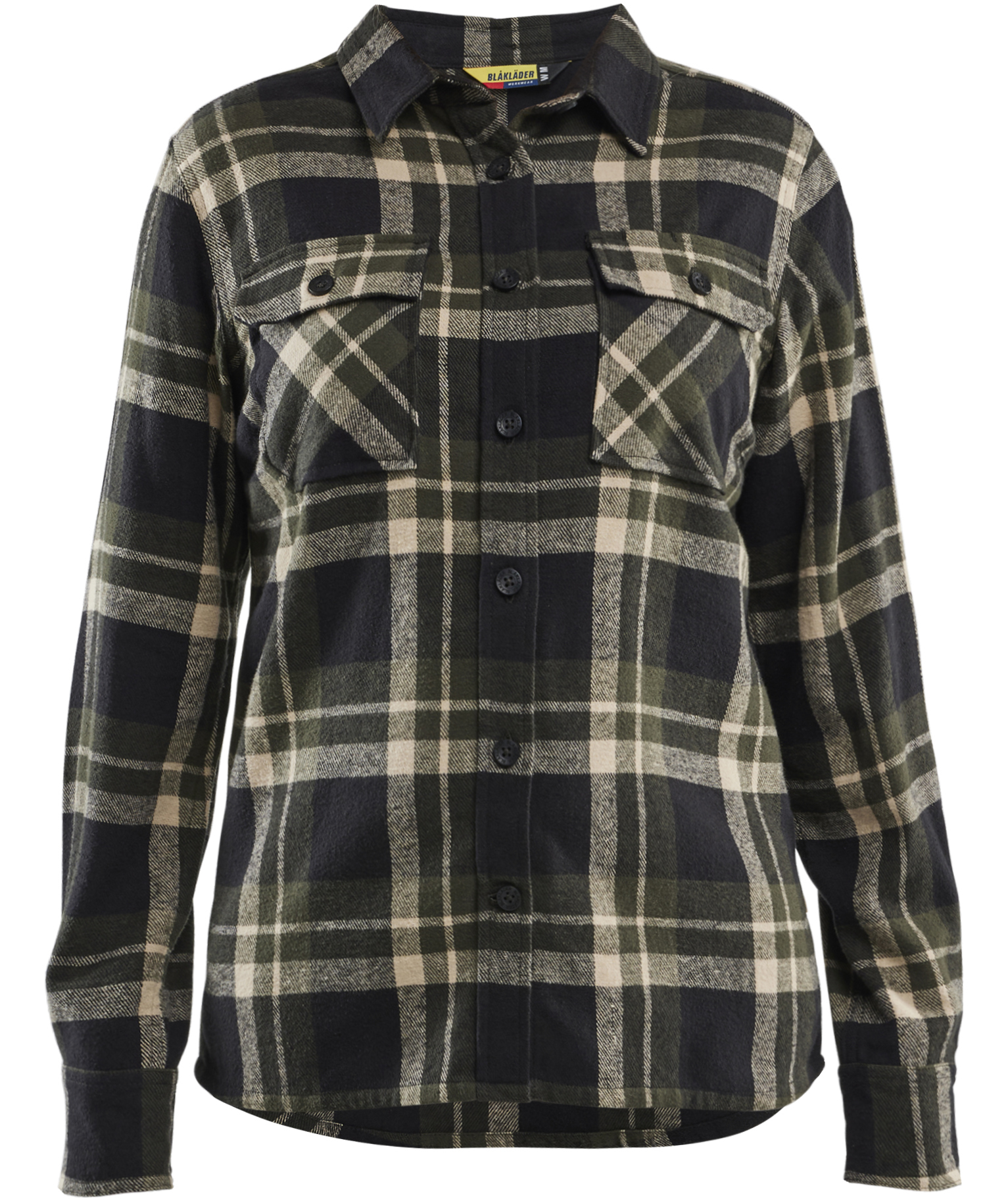 Bl&aring;kl&auml;der Striker flanellskjorta dam