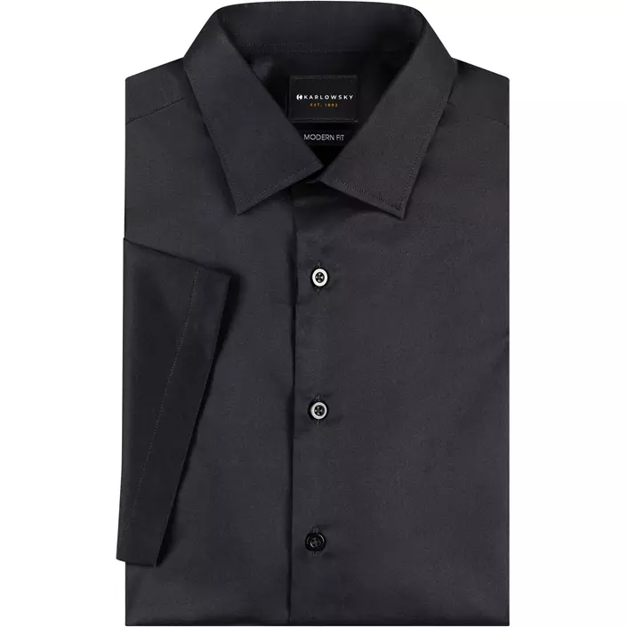 Karlowsky modern fit kortärmad skjorta dam, Black, large image number 5