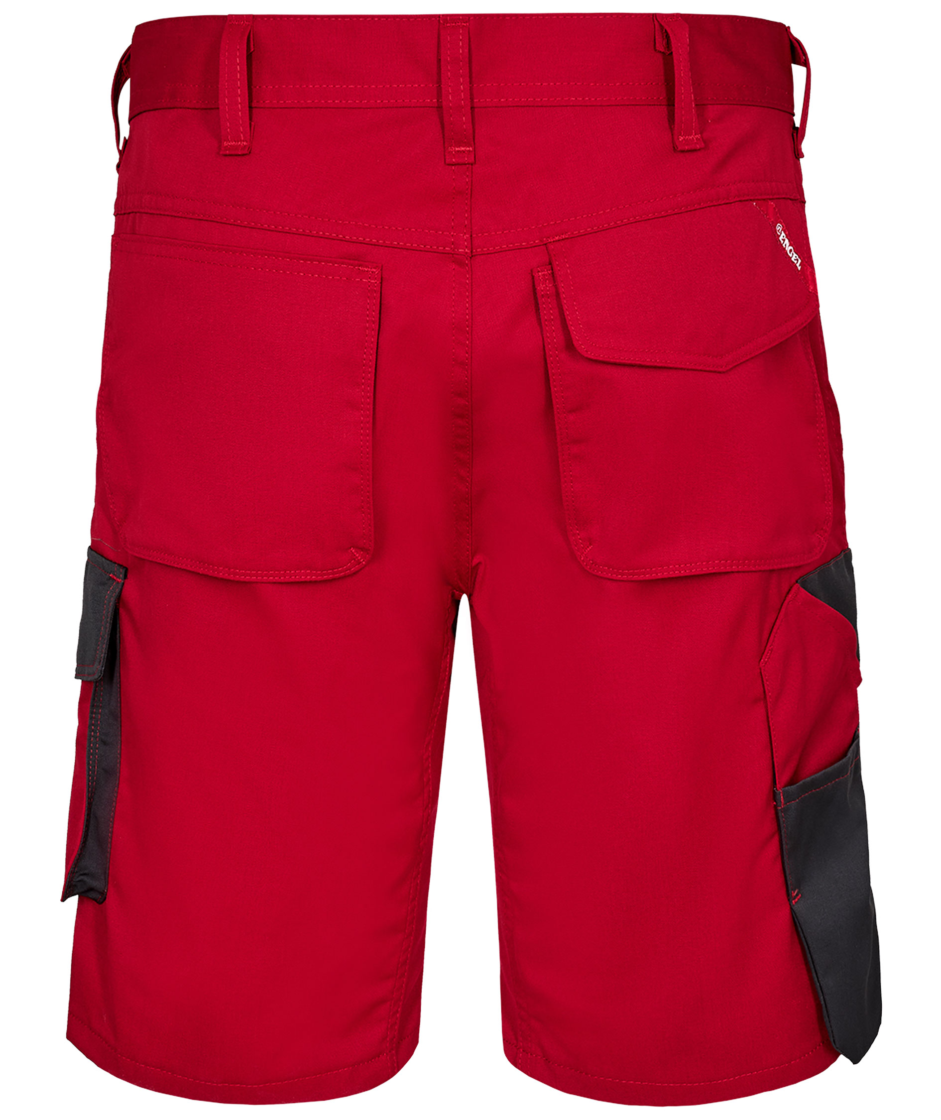Engel Galaxy Light work shorts, Tomato Red/Antracite Grey