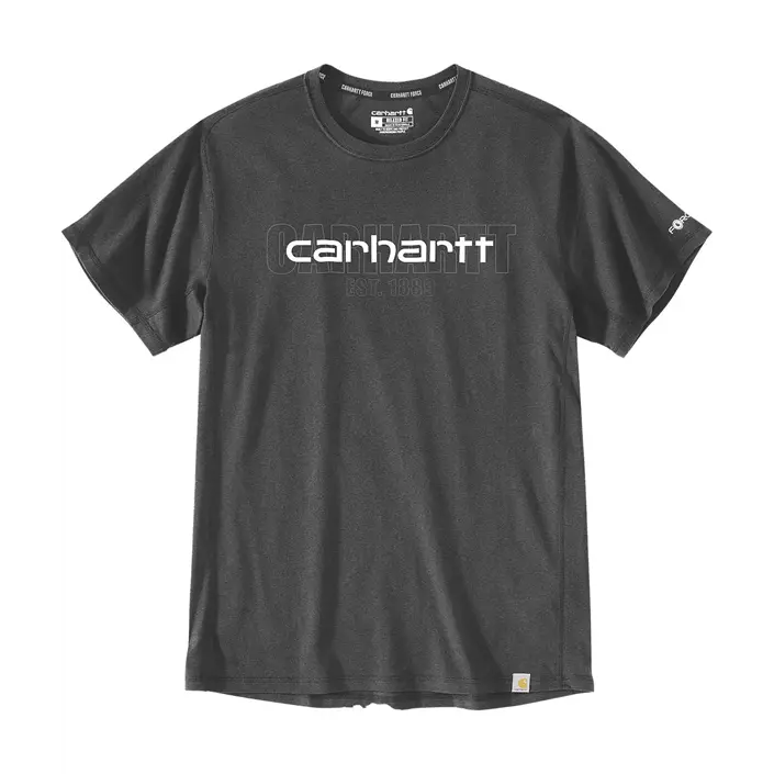 Carhartt Force Logo Graphic T-shirt, Carbon Heather, large image number 0