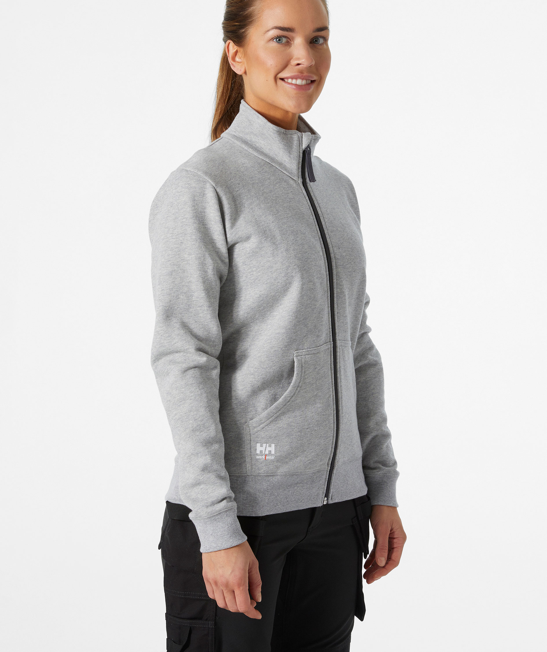 Helly Hansen Classic dame cardigan, Grey melange, large image number 1