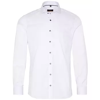 Eterna Cover Slim fit skjorta med kontrast, White