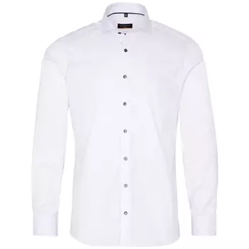 Eterna Cover Slim fit skjorte med kontrast, White 