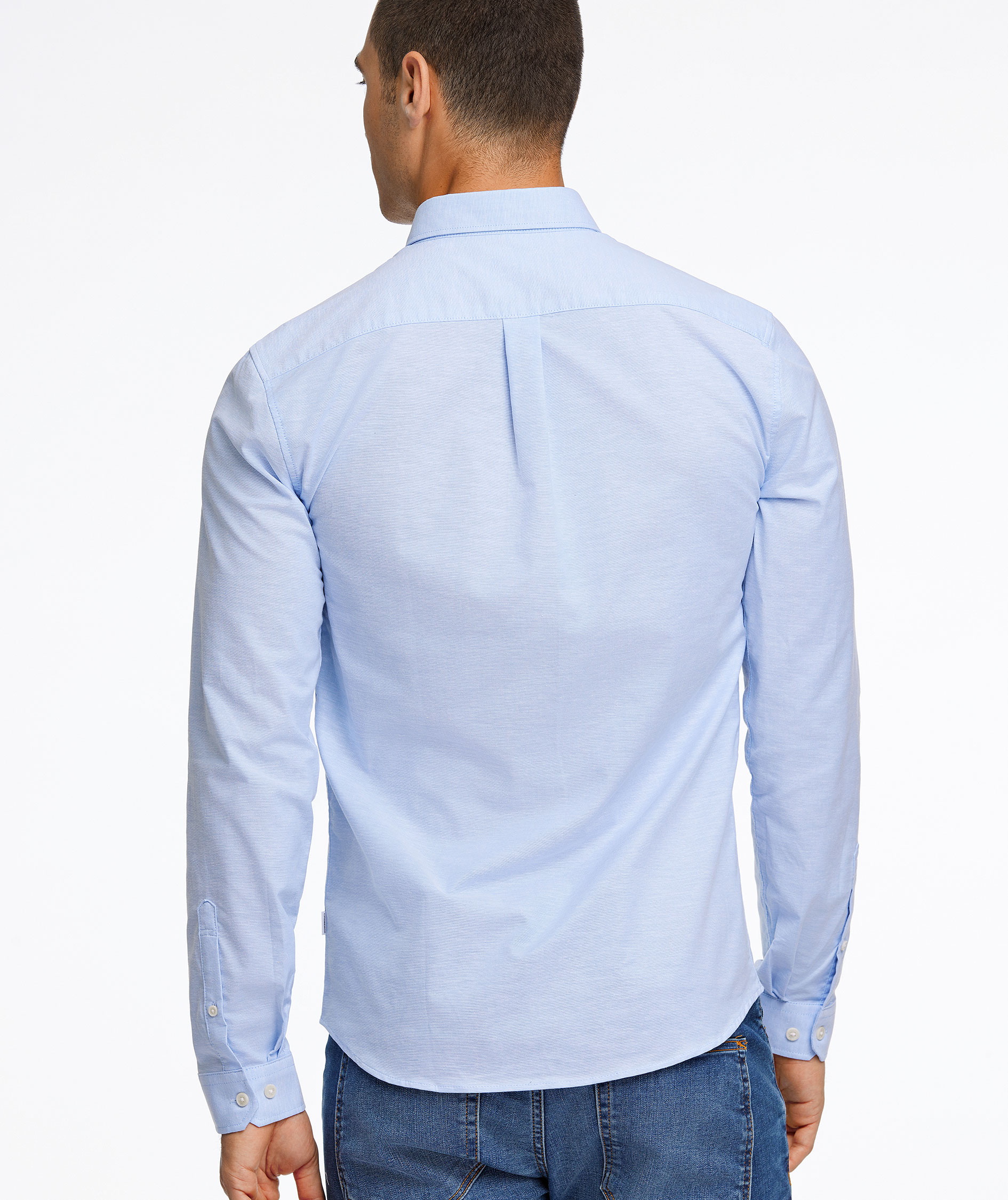 Lindbergh Oxford Superflex Hemd, LT Blue Mix, large image number 6