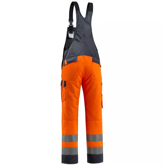 Mascot Safe Light Gosford Latzhose, Hi-vis Orange/Marine, large image number 2