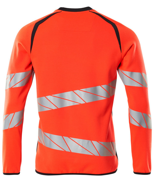 Mascot Accelerate Safe sweatshirt, Hi-Vis R&oslash;d/M&oslash;rk Marine