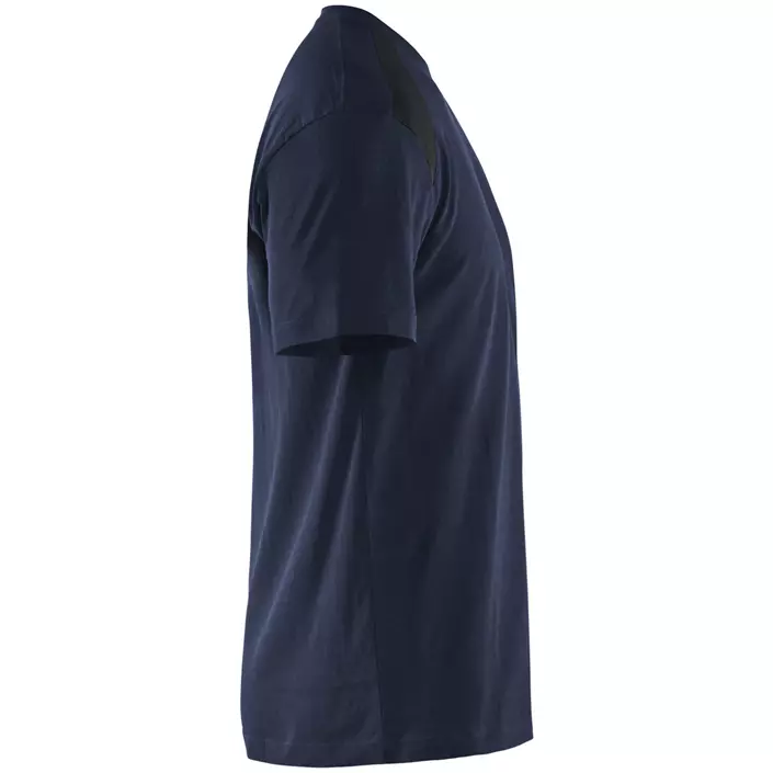 Blåkläder Unite T-Shirt, Dunkel Marine Blau/Schwarz, large image number 3