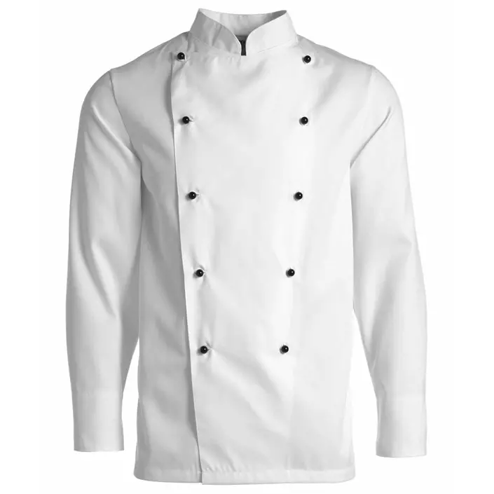 Kentaur Chef kokkejakke uten knapper, Hvit, large image number 0