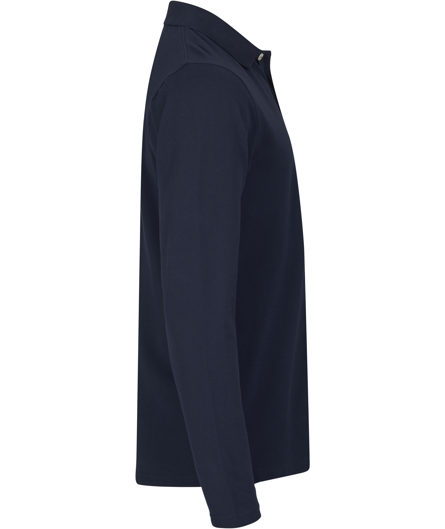 Clique Premium long-sleeved polo shirt, Dark Marine Blue, large image number 3