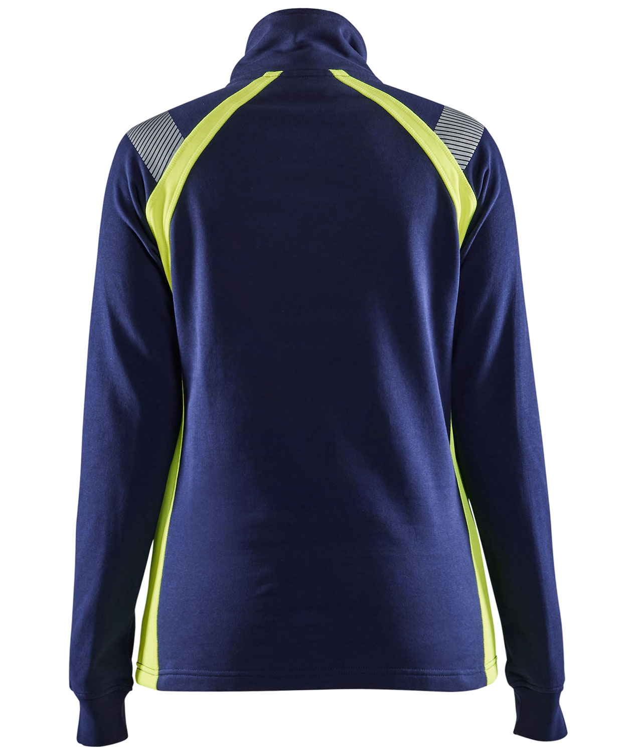 Bl&aring;kl&auml;der women&acute;s sweatshirt, Marine/Hi-Vis yellow