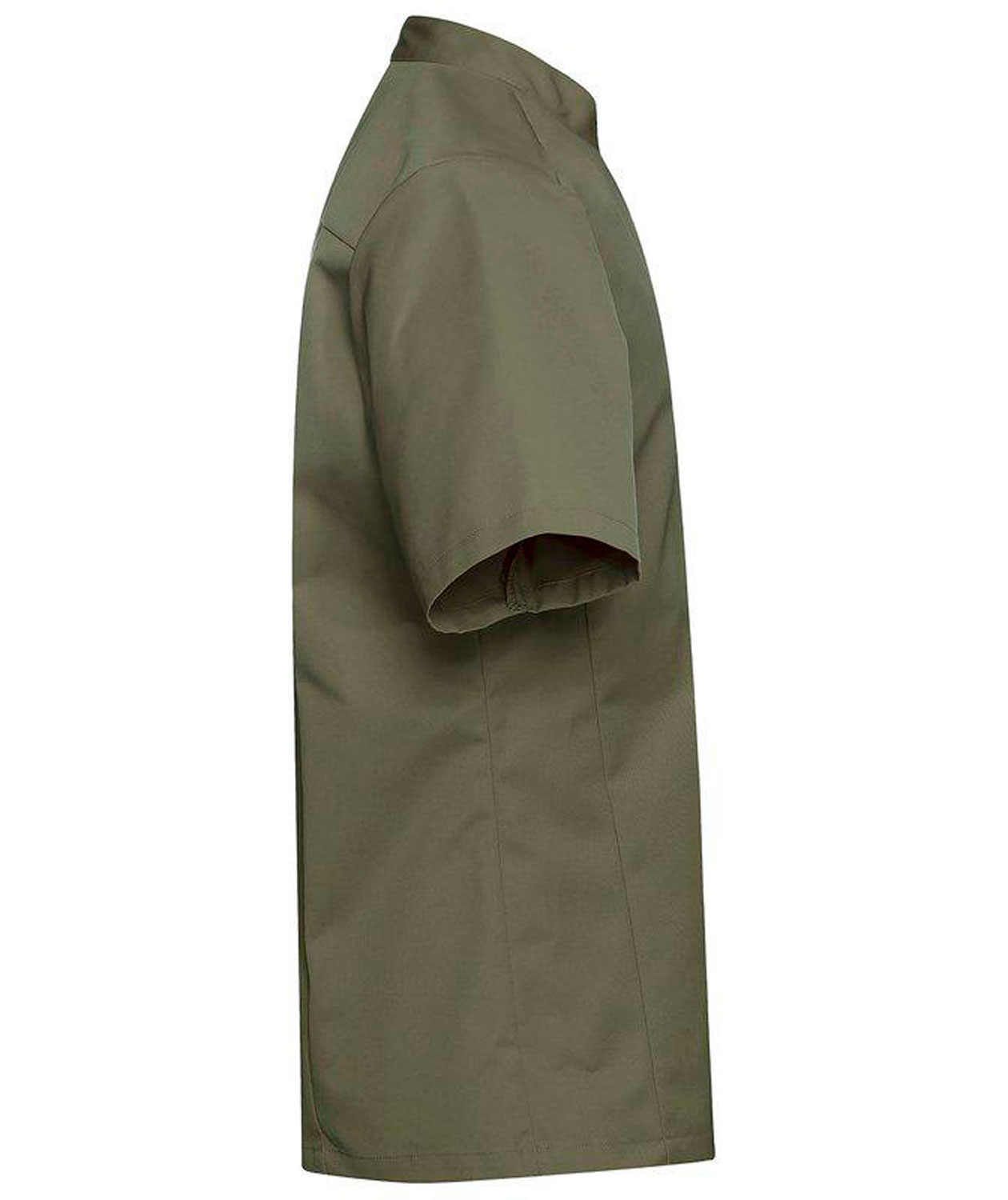 Segers slim fit short-sleeved chefs shirt, Olive Green, large image number 3