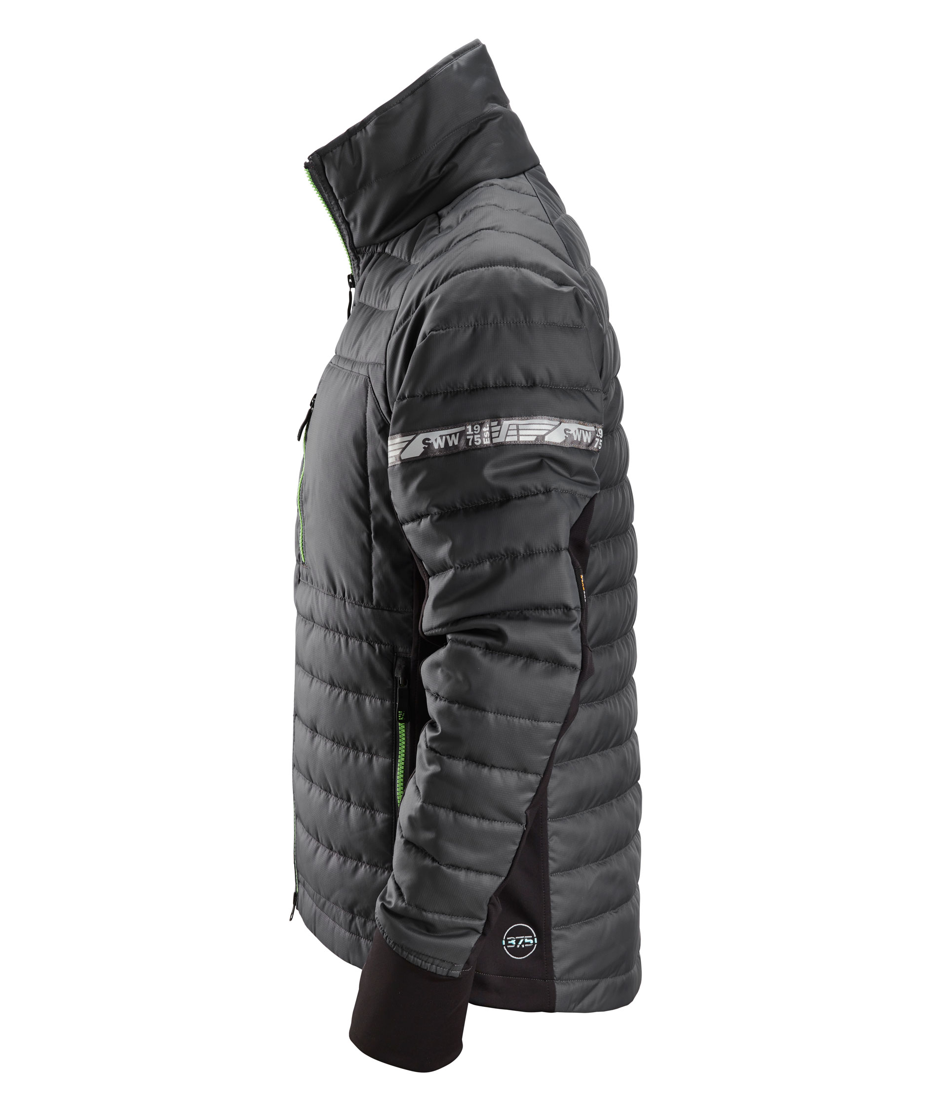 Snickers AllroundWork 37.5&reg; insulator jacka 8101, St&aring;lgr&aring;/Svart, large image number 3