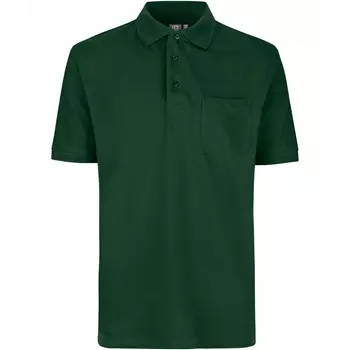 ID PRO Wear Polo T-shirt med brystlomme, Flaskegrøn