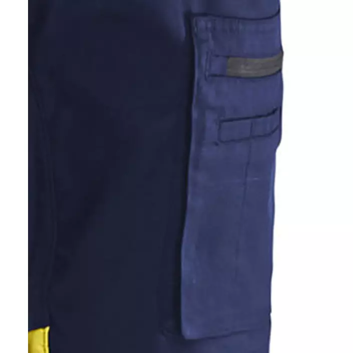 Blåkläder work trousers, Marine/Hi-Vis yellow, large image number 3