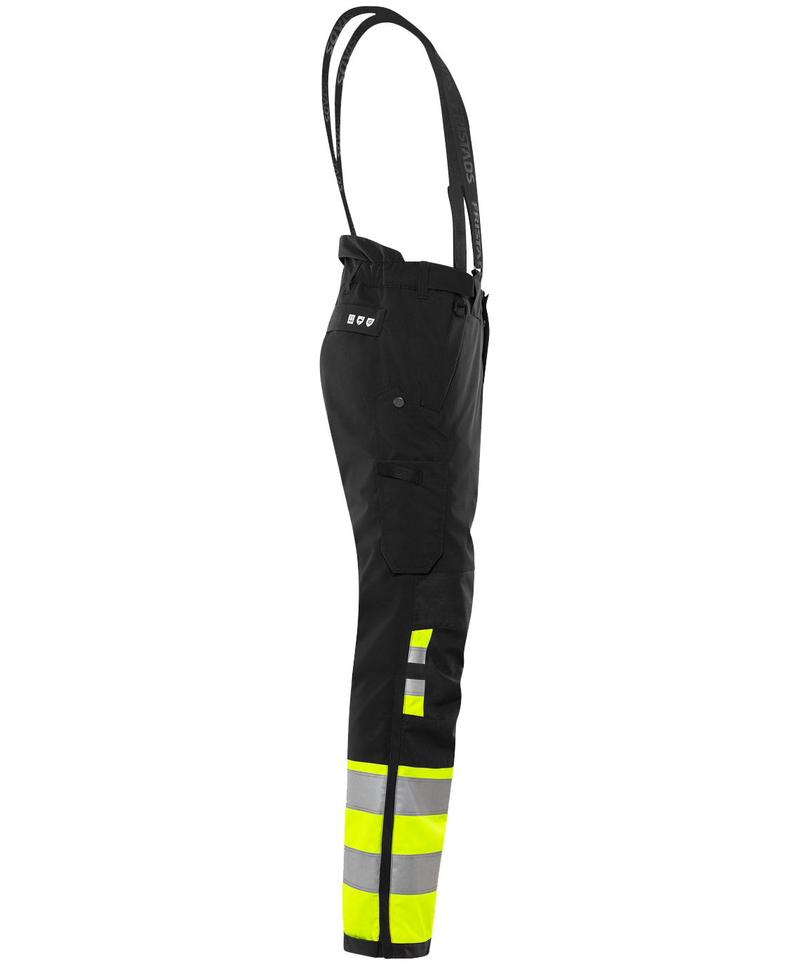 Fristads winter trousers 2681 GLPS, Hi-vis Yellow/Black, large image number 4