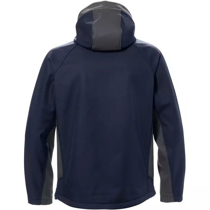 Fristads Acode WindWear softshell jacket 1414, Marine Blue/Grey, large image number 1