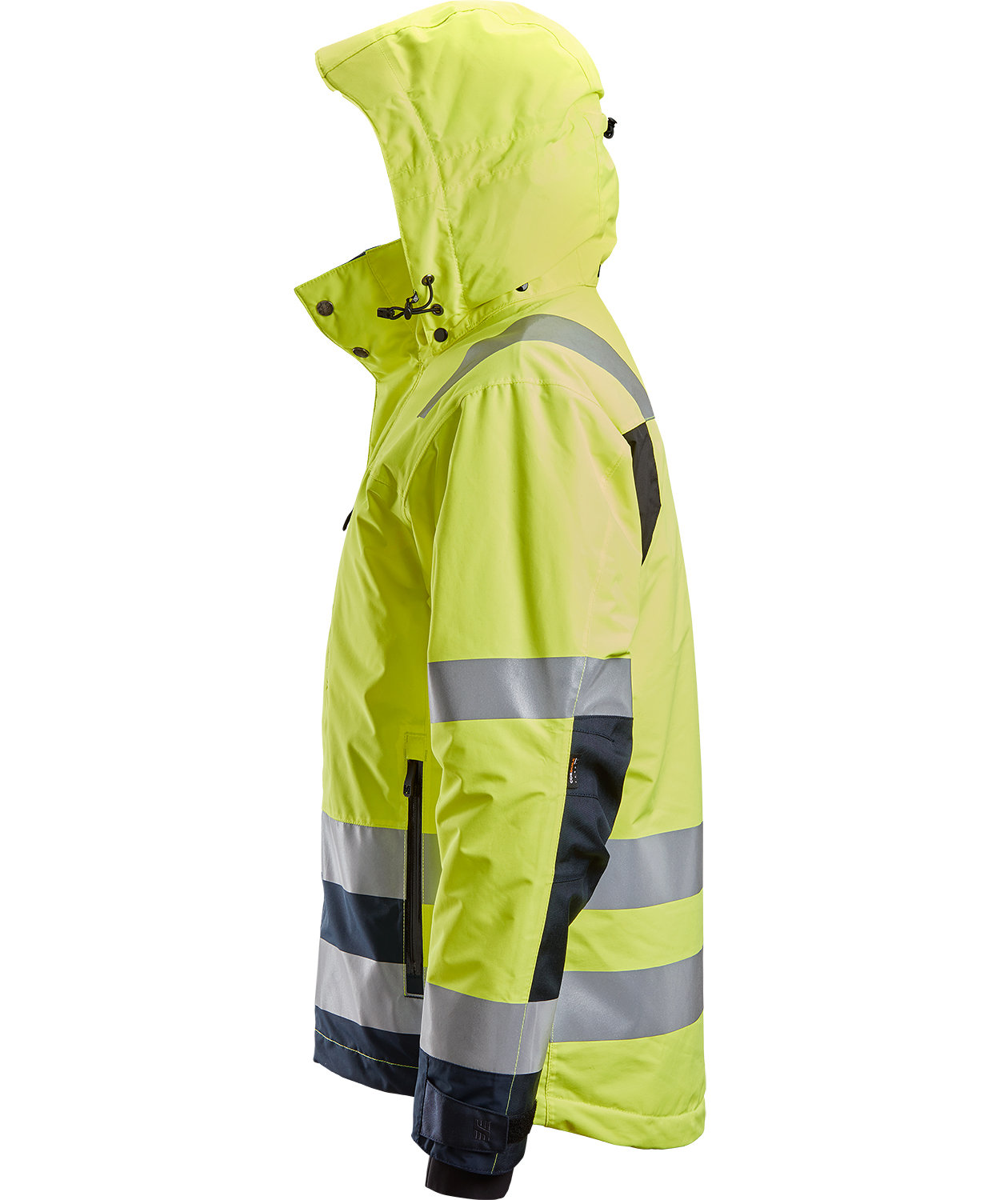 Snickers AllroundWork skaljakke 1132, Hi-vis&nbsp;Gul/Marine, large image number 2