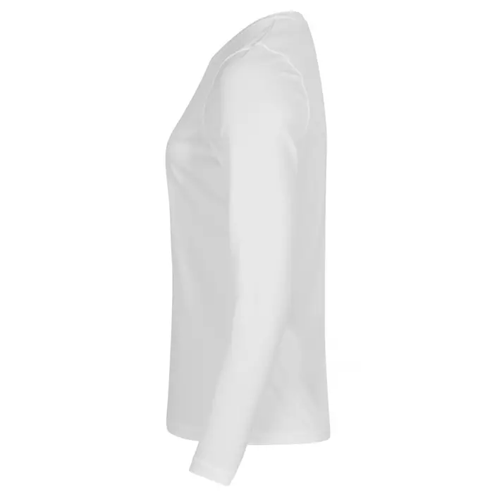 Clique Basic Active dame langermet T-skjorte, Hvit, large image number 4