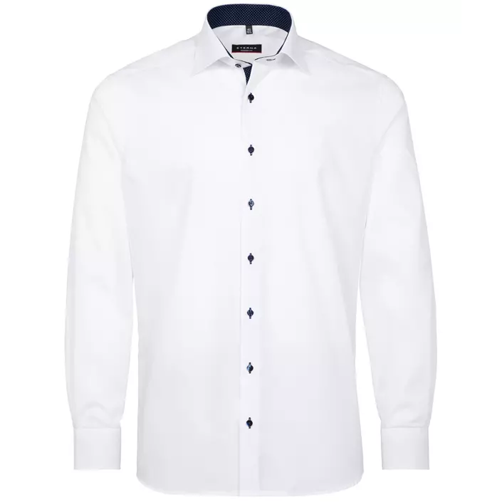 Eterna Fein Oxford Modern fit skjorte, White , large image number 0