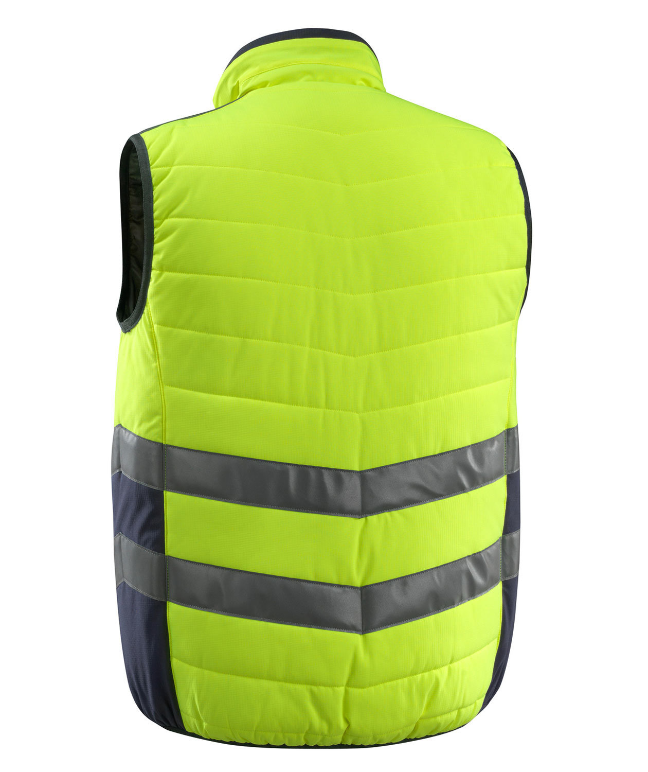 Mascot Safe Supreme Grimsby vattert vest, Hi-Vis Gul/M&oslash;rk Marine, large image number 2