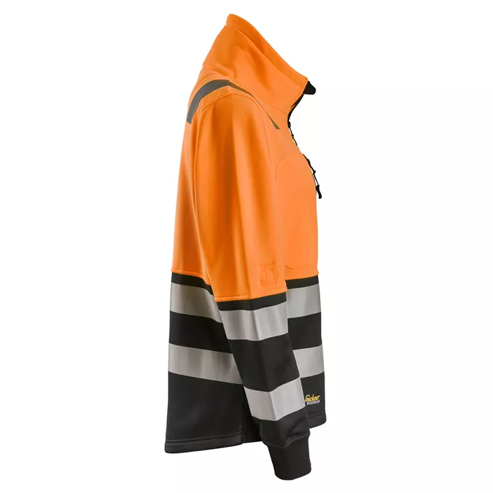Snickers women's sweat jacket 8073, Hi-Vis Orange/Black, large image number 2