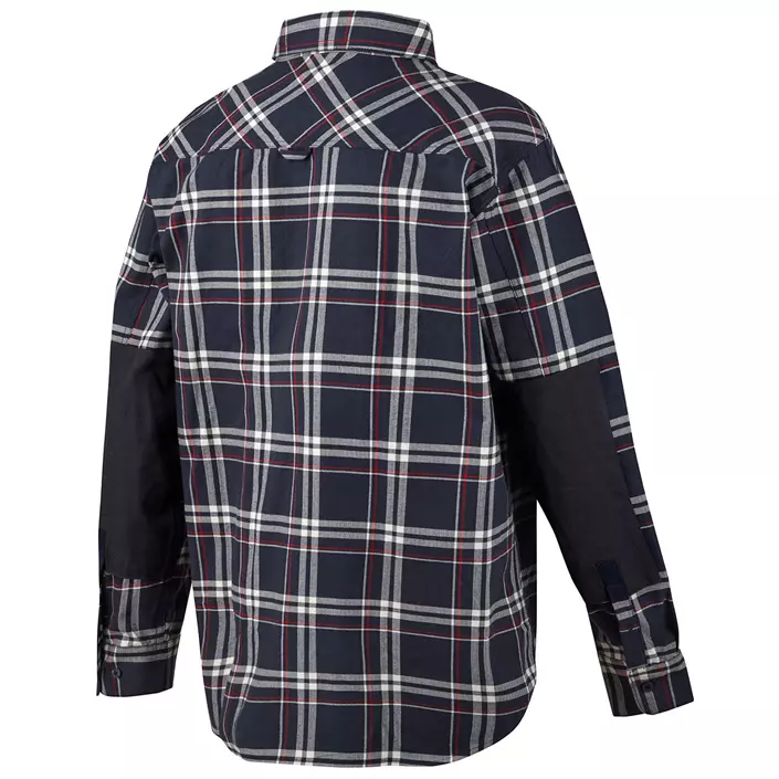 Snickers RuffWork Flanellhemd 8502, Marine/Rot, large image number 1