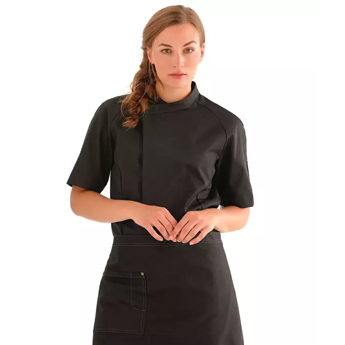 Kentaur short-sleeved  chefs-/server jacket, Black, large image number 1