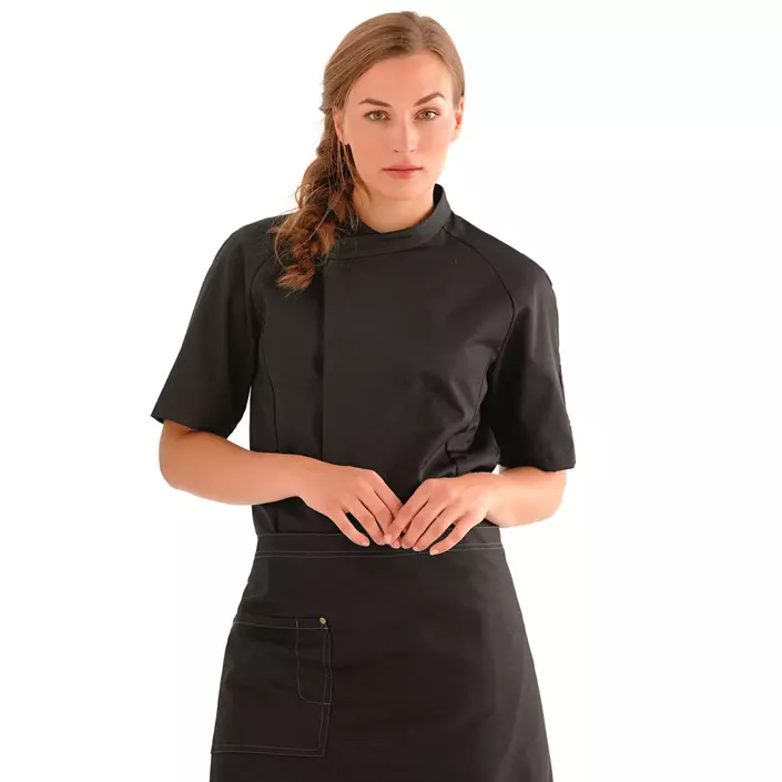 Kentaur short-sleeved  chefs-/server jacket, Black, large image number 1