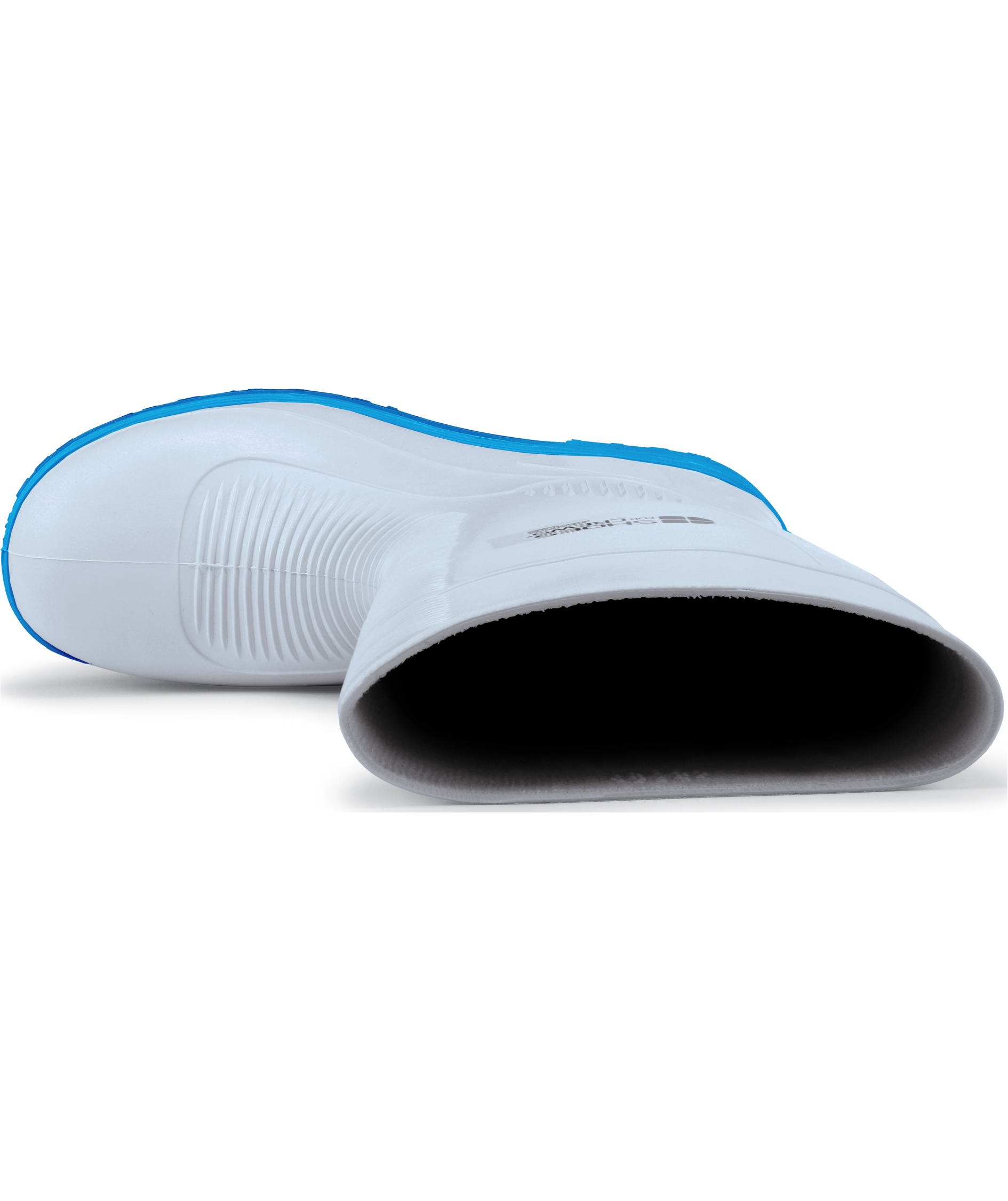 Shoes For Crews Sikkerhedsgummist&oslash;vler S4, Hvid/Bl&aring;, large image number 2