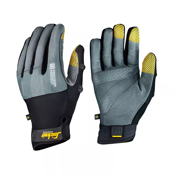 Snickers Precision Protect work gloves, Stone Grey/Black, large image number 0