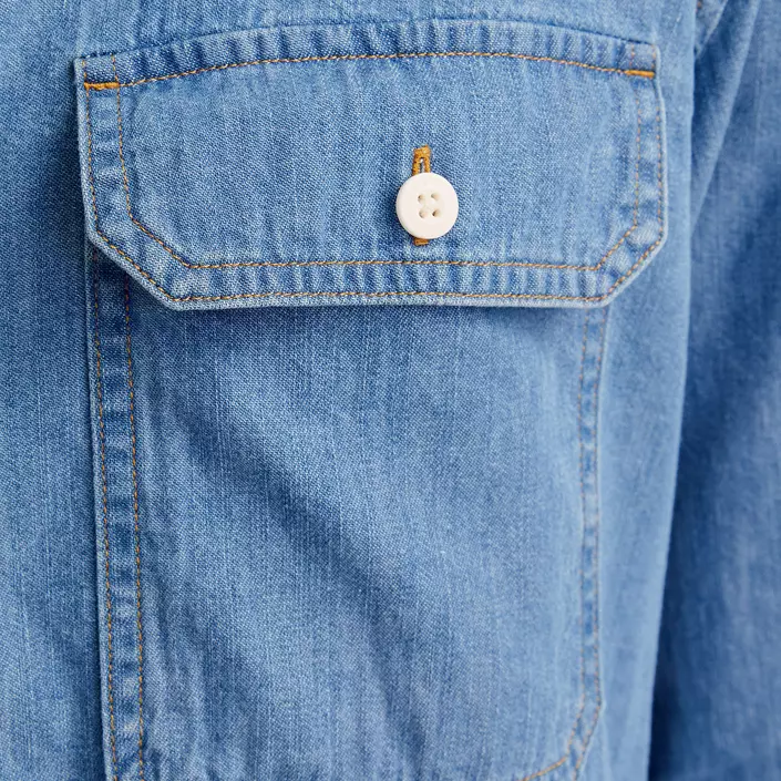 Jack & Jones JJETRAVIS Denim Hemd, Light Blue Denim, large image number 3