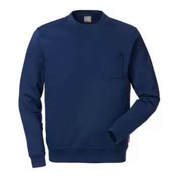 Kansas Match sweatshirt / work sweater, Marine Blue