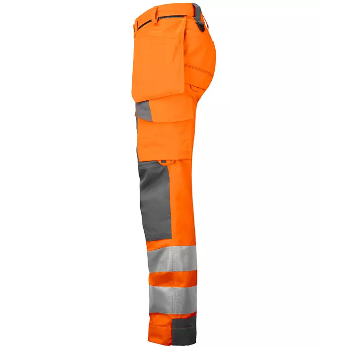 ProJob women's craftsman trousers, Hi-vis orange/Grey, large image number 2
